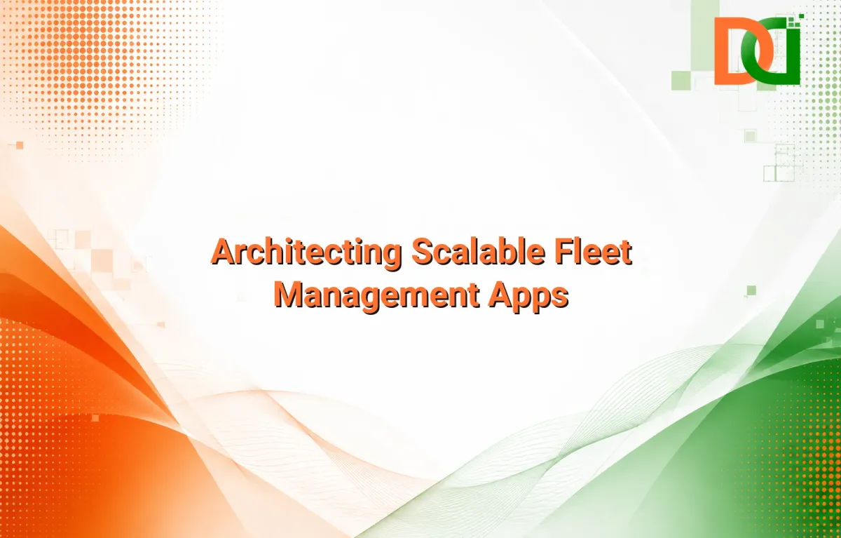 Enterprise fleet management apps architecture and telemetry pipeline diagram