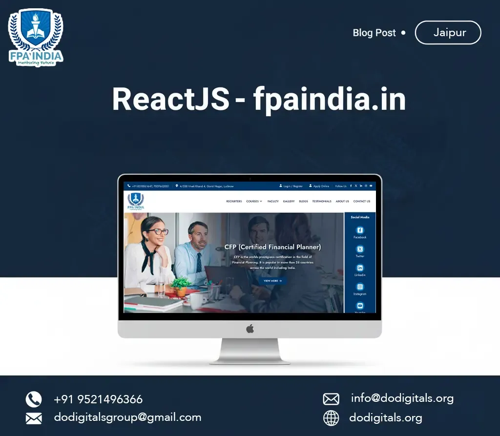 Case Study: Engineering FPA India’s Digital Evolution with ReactJS & Laravel