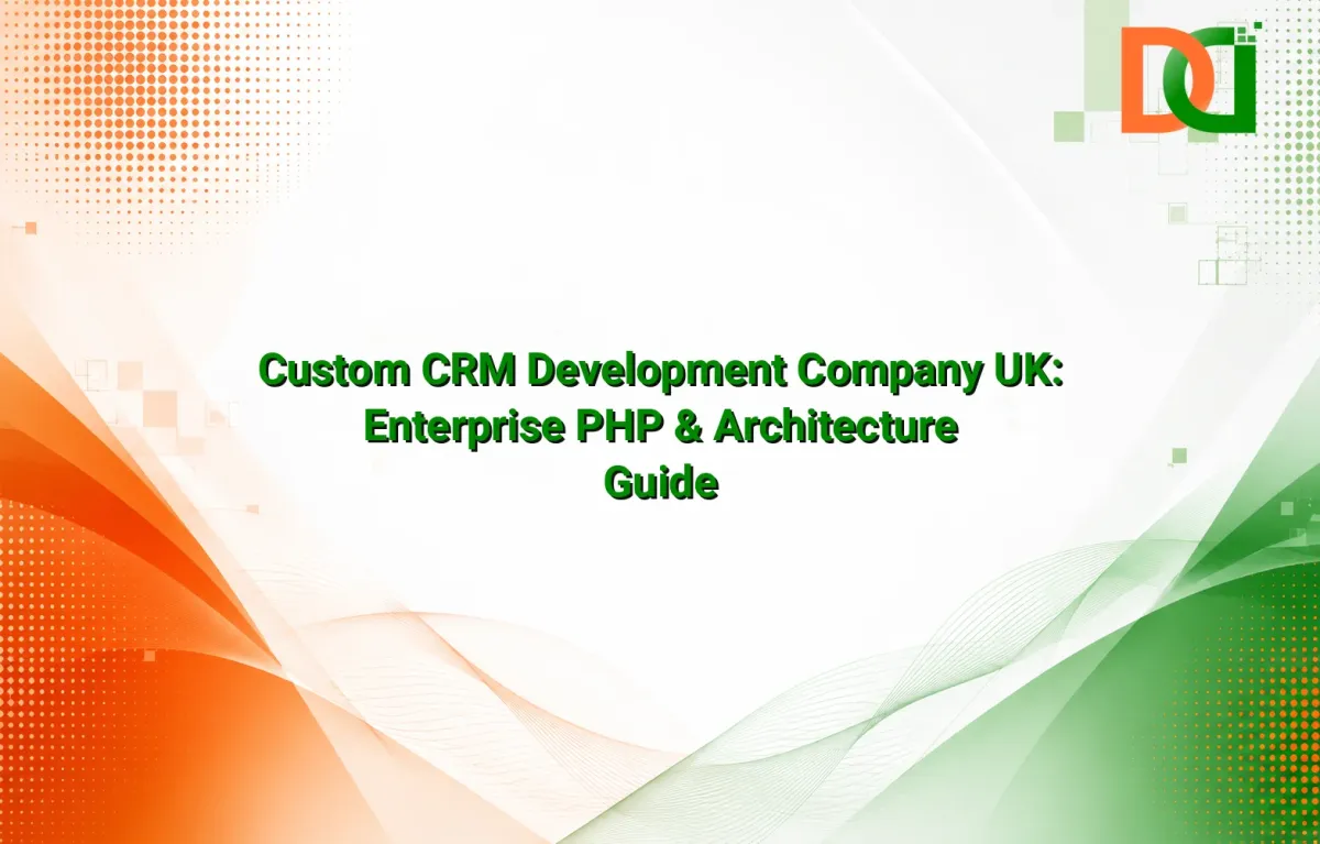 Enterprise software engineer reviewing custom PHP CRM architecture diagrams