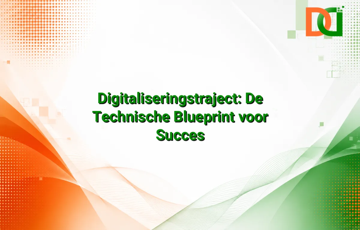 Digitaliseringstraject: De Technische Blueprint voor Succes