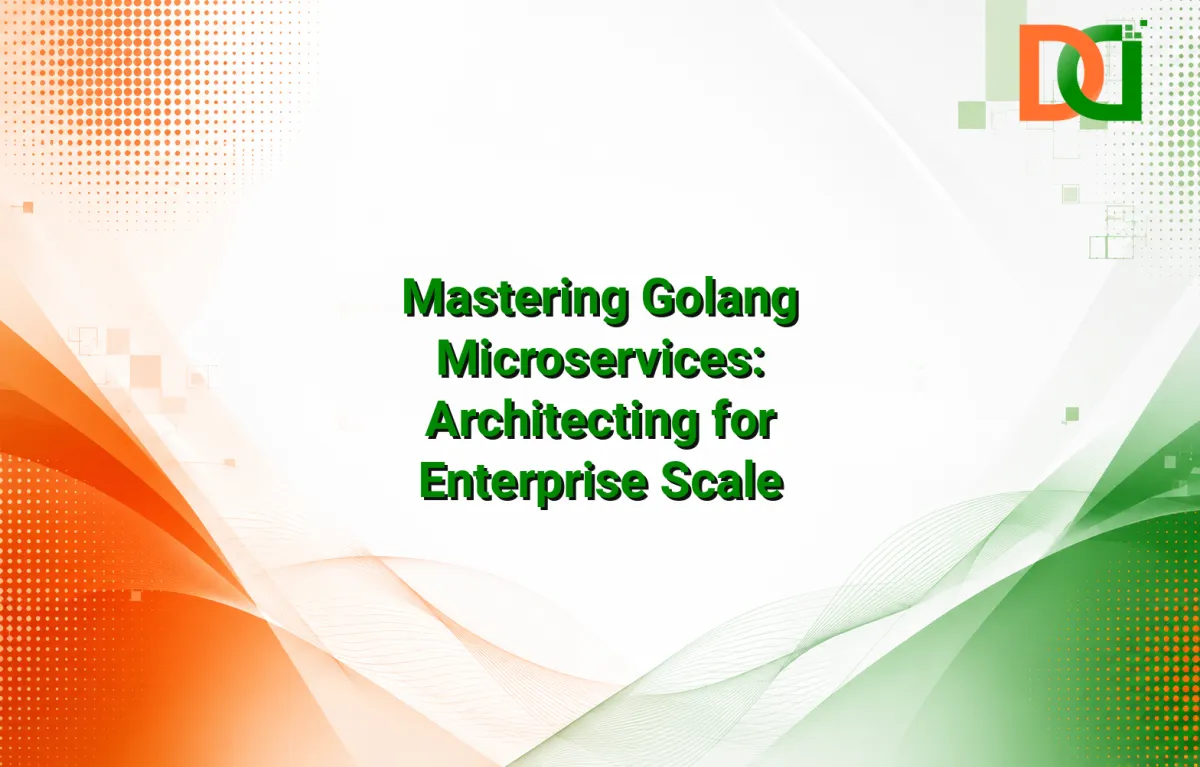Diagram illustrating a robust Golang microservices architecture with interconnected services, an API Gateway, and data stores, emphasizing scalability, resilience, and observability.