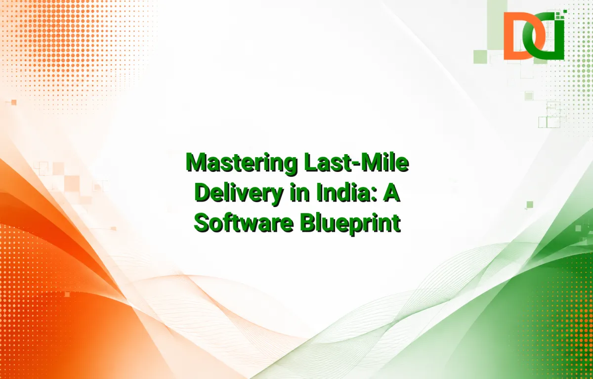 Digital map showing optimized last-mile delivery routes across a complex Indian urban landscape, illustrating AI-driven logistics software in action for efficiency and speed.