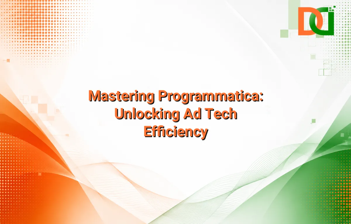 Complex programmatic advertising ecosystem visualized with data flows, AI algorithms, and cloud infrastructure, representing Do Digitals' engineering expertise in ad tech.
