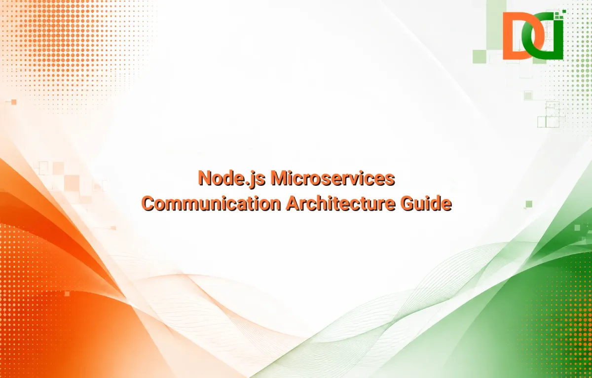Node.js microservices communication architecture diagram showing gRPC and message brokers