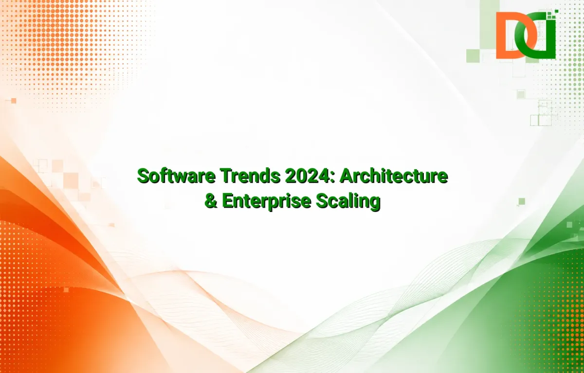 Enterprise software architecture and system scaling trends visualization
