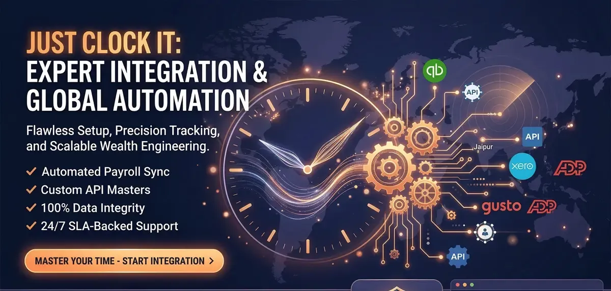 Expert Just Clock It Integration, Customization & Global Support